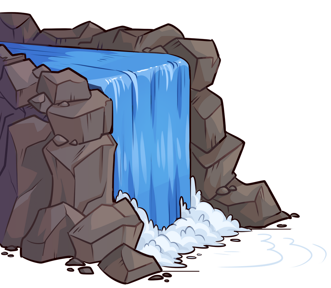Waterfall Map Asset